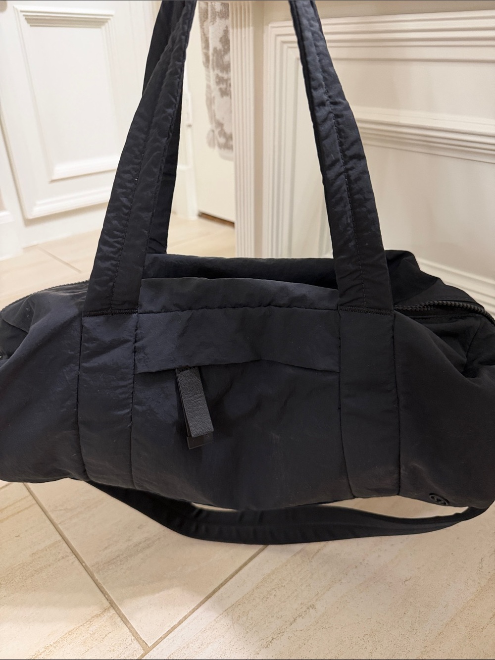 lululemon athletica Black nylon Travel Tote